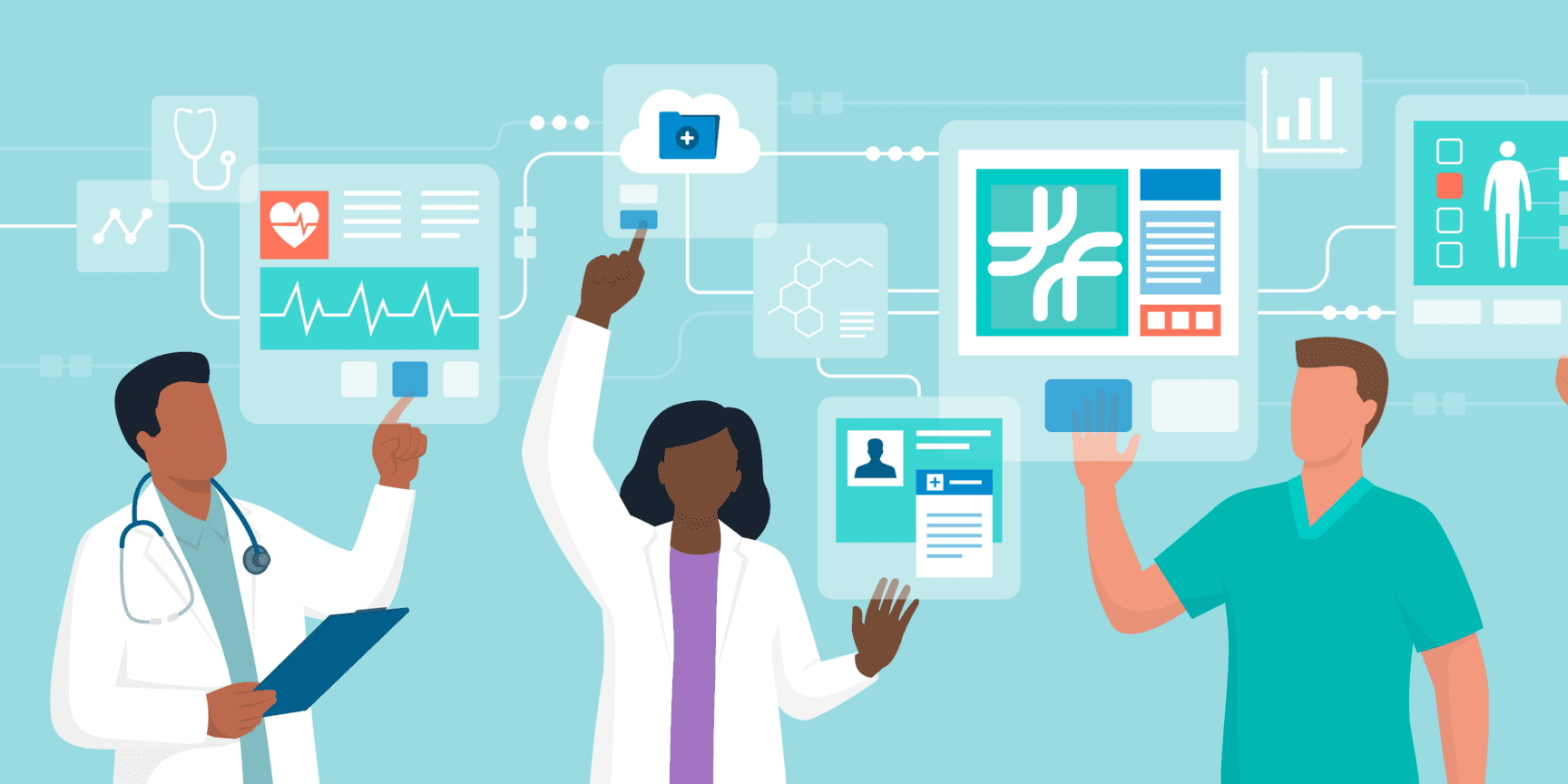 Artwork depicting reports
